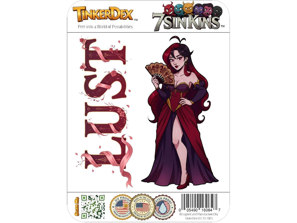 Lust Sticker and Magnet – Luxuria 7 Sinkins™ – Personification of Lust | Waterproof & UV-Proof - Sticker / Mini