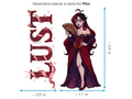 Lust Sticker and Magnet – Luxuria 7 Sinkins™ – Personification of Lust | Waterproof & UV-Proof - Sticker / Mini