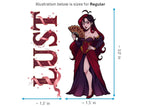 Lust Sticker and Magnet – Luxuria 7 Sinkins™ – Personification of Lust | Waterproof & UV-Proof - Sticker / Regular