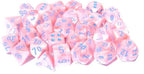 Lustrous Pink/blue 7-Die Set Lab Dice | Out of Print, OOP - 