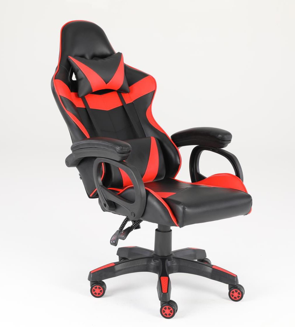 Luxury Home Furniture  Ergonomic Recliner PU Leather Racing Gaming  Chair In Nylon Racing Base