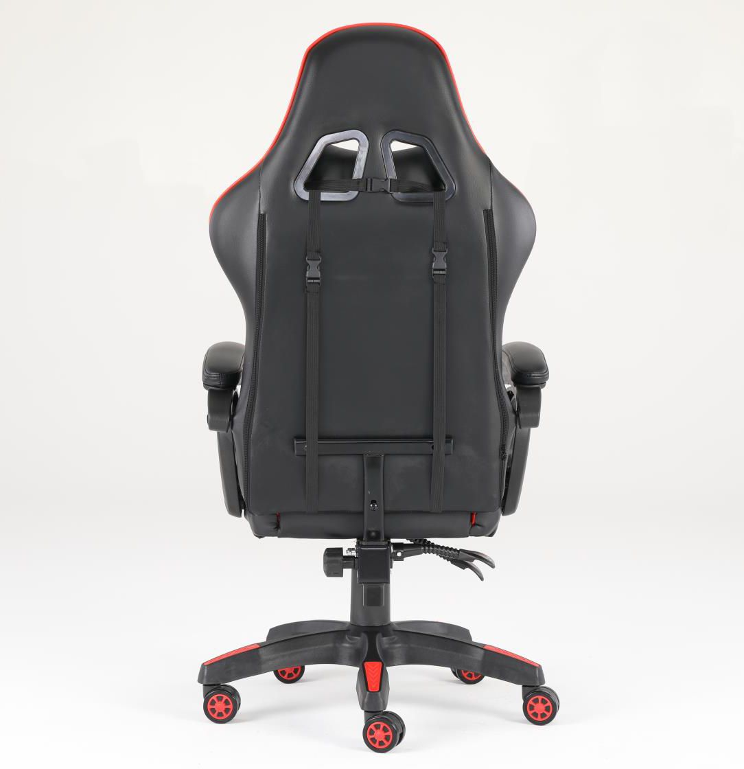 Luxury Home Furniture  Ergonomic Recliner PU Leather Racing Gaming  Chair In Nylon Racing Base