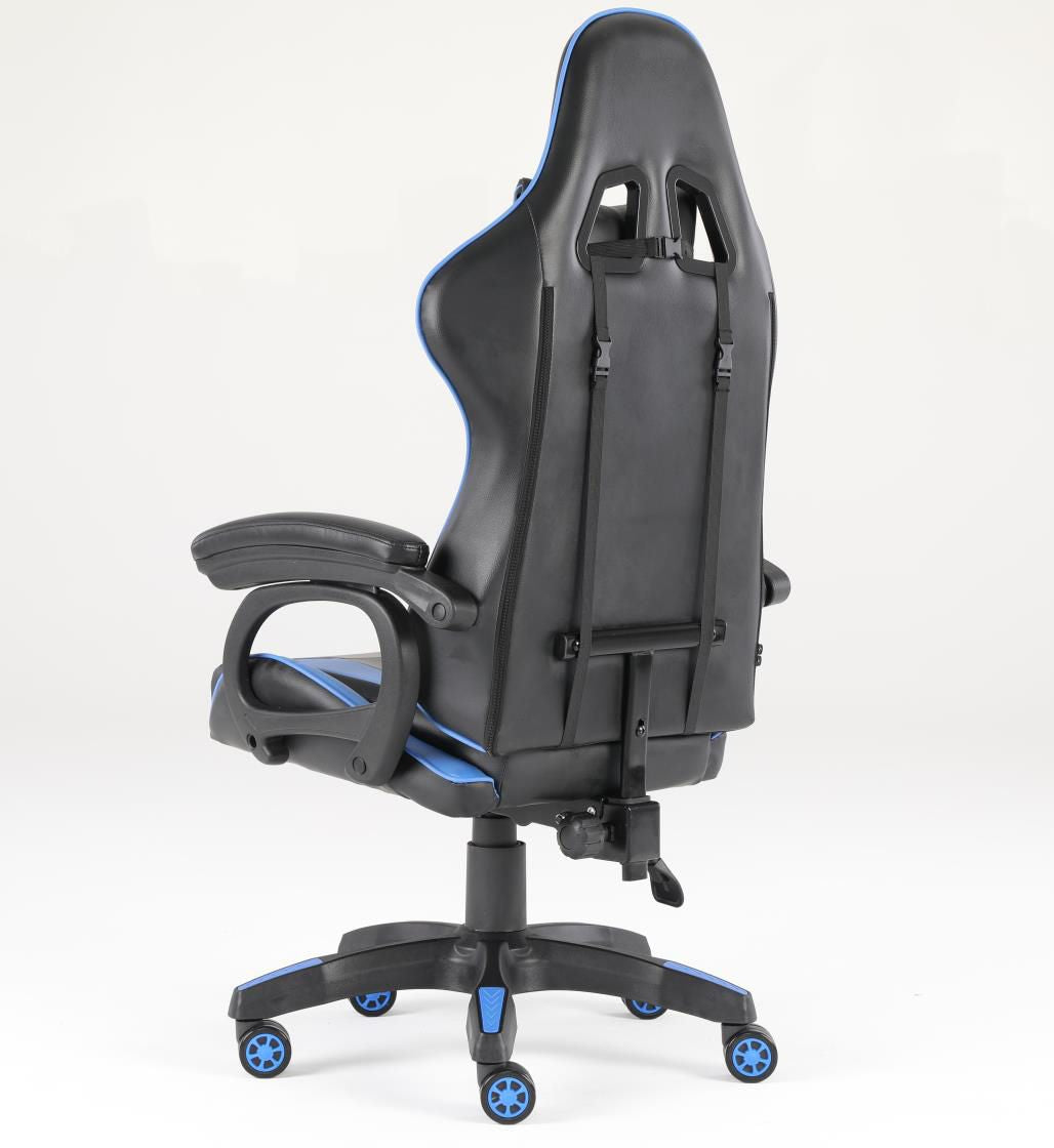 Luxury Home Furniture  Ergonomic Recliner PU Leather Racing Gaming  Chair In Nylon Racing Base