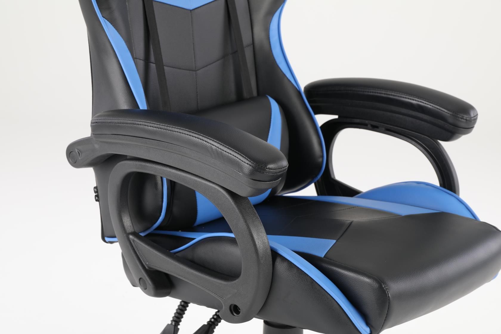 Luxury Home Furniture  Ergonomic Recliner PU Leather Racing Gaming  Chair In Nylon Racing Base