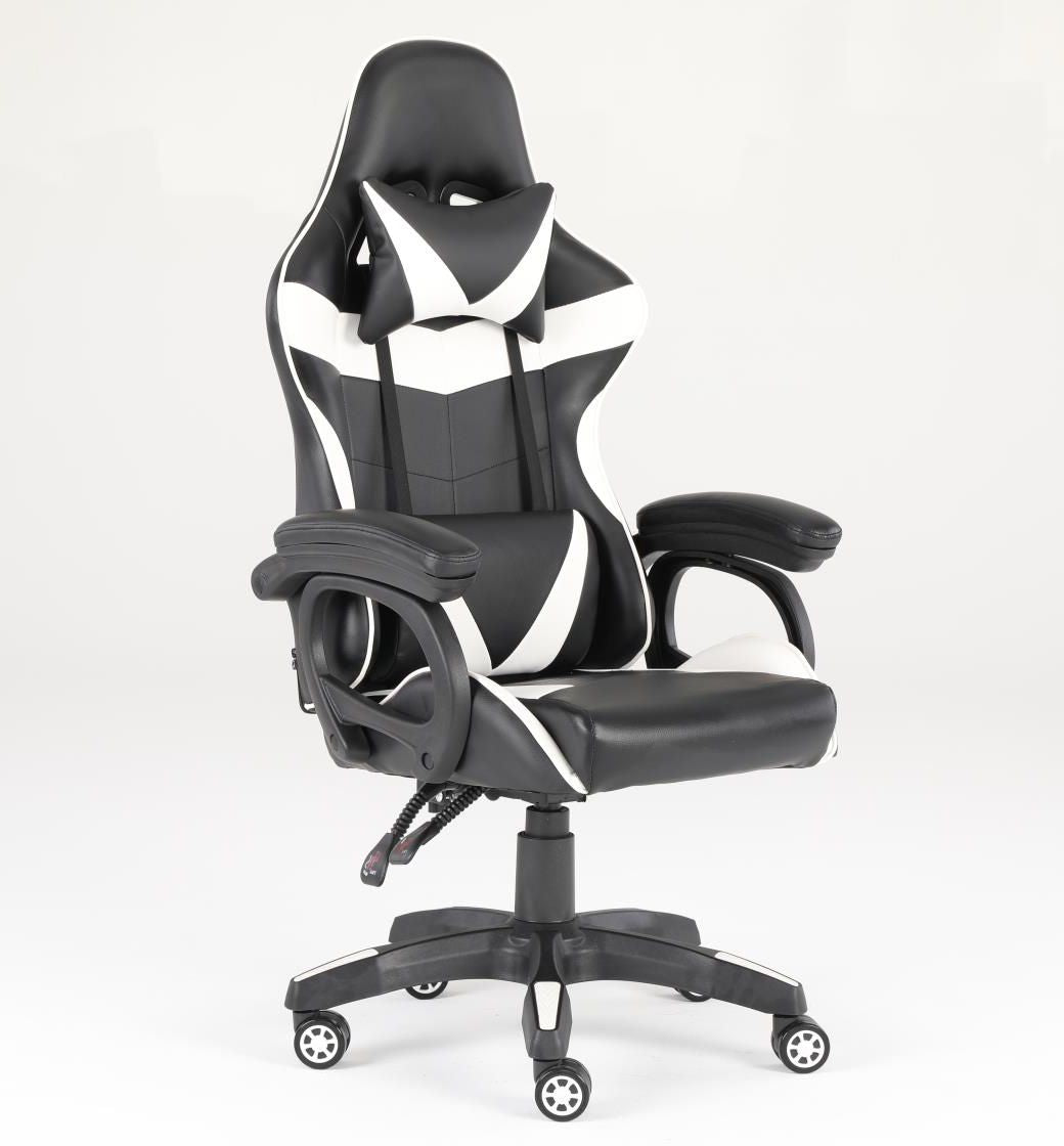 Luxury Home Furniture  Ergonomic Recliner PU Leather Racing Gaming  Chair In Nylon Racing Base