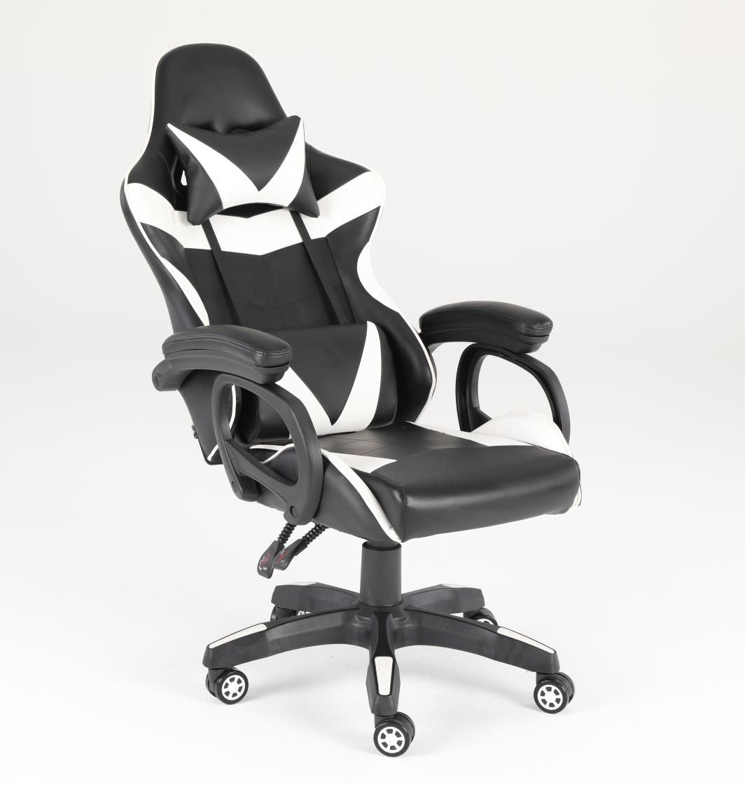 Luxury Home Furniture  Ergonomic Recliner PU Leather Racing Gaming  Chair In Nylon Racing Base