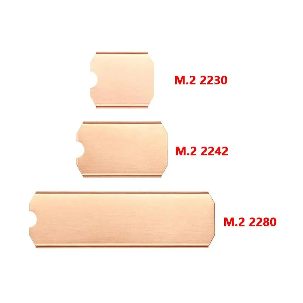 M.2 SSD Copper Heatsink | NVMe 2280/2242/2230 Radiator with Thermal Pad for PS5, Laptop & PC