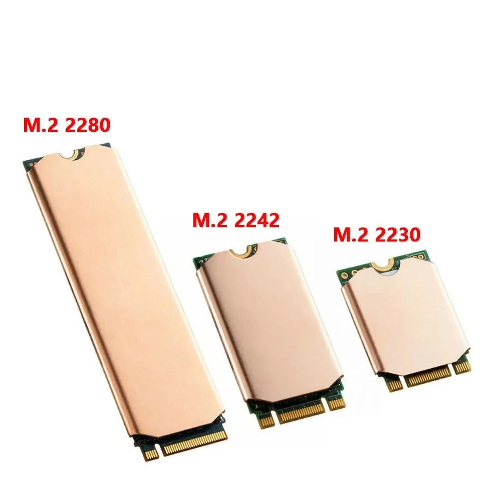M.2 SSD Copper Heatsink | NVMe 2280/2242/2230 Radiator with Thermal Pad for PS5, Laptop & PC