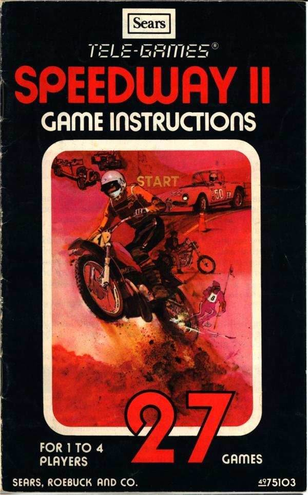 Tele-Game #27 Speedway II (Atari 2600) - Game Manual Only