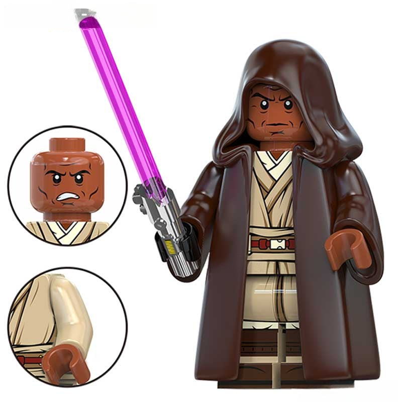 Mace Windu Star Wars Lego Minifigures Custom Toys 4