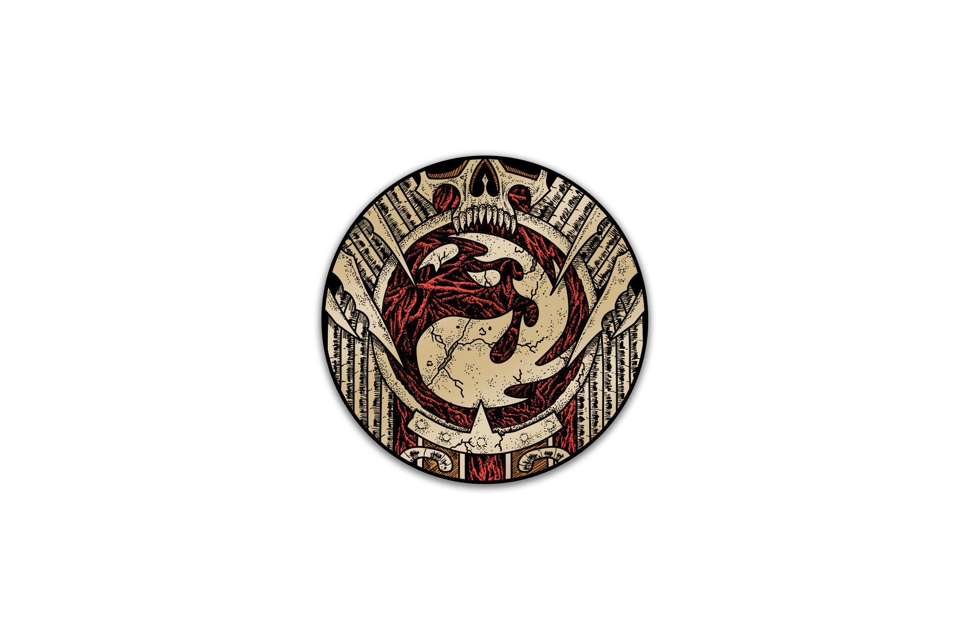 Magic: The Gathering - Infect Mountain Pin - 