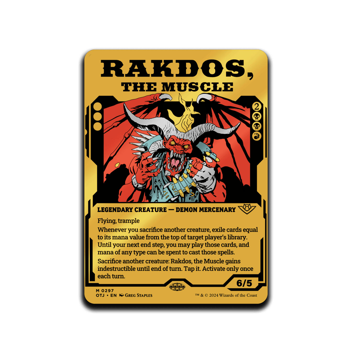 Magic: The Gathering - Rakdos, The Muscle AR Pin - 