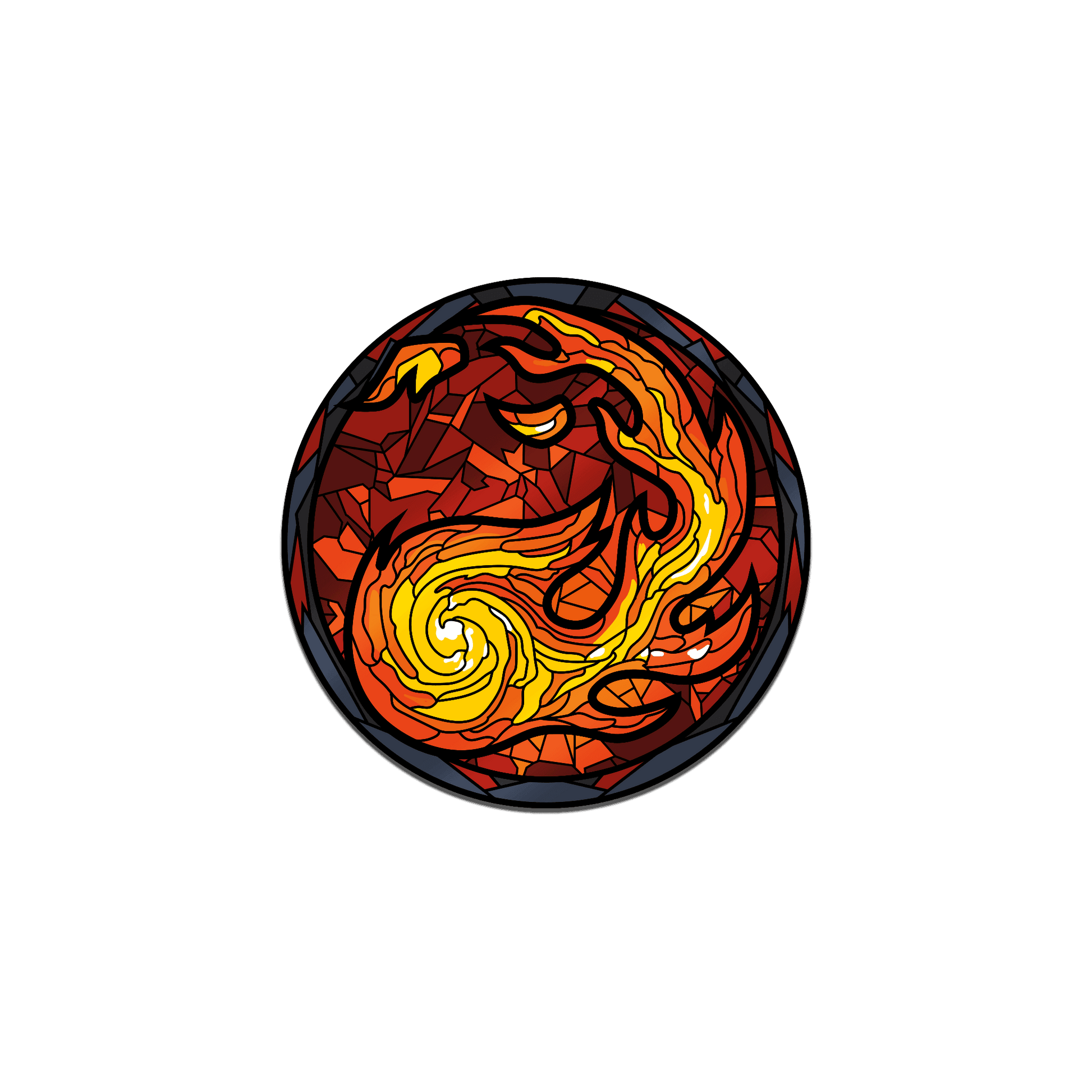 Magic: the Gathering - Stained Glass Mountain Pin - 