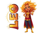 Leo Sticker and Magnet - the Solar Queen Horoskins™ – Zodiac Fire Sign | Waterproof & UV-Proof - Sticker / Mini