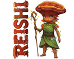 Reishi Sticker and Magnet - Mushroom of Immortality Fungikins™ – Medicinal Mushroom Art | Waterproof & UV-Proof - Sticker / Mini