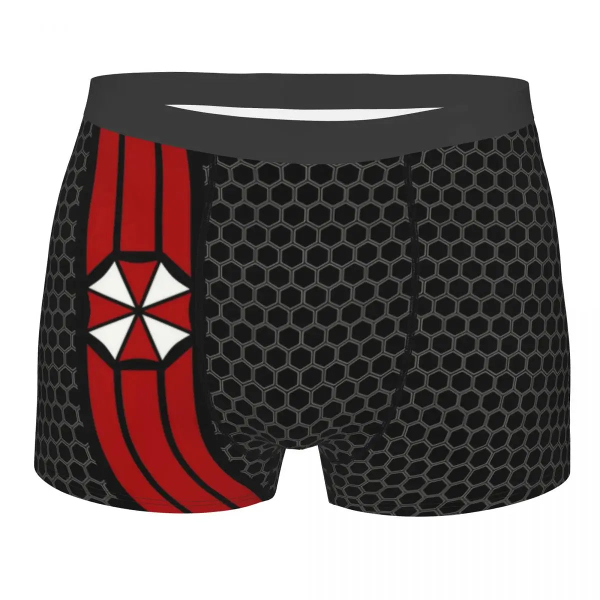 Male Novelty Raccoon City Home Of Umbrella Corporation Corp Underwear Video Game Boxer Briefs Stretch Shorts Panties Underpants