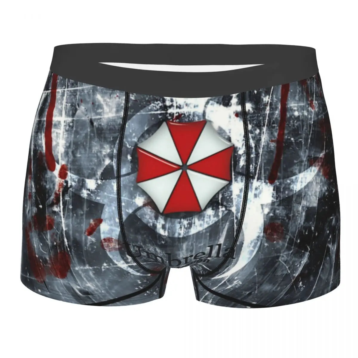 Male Novelty Raccoon City Home Of Umbrella Corporation Corp Underwear Video Game Boxer Briefs Stretch Shorts Panties Underpants