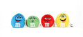 M&M's Chocolate Candy Character Face Plush Beanie Ball - Blue
