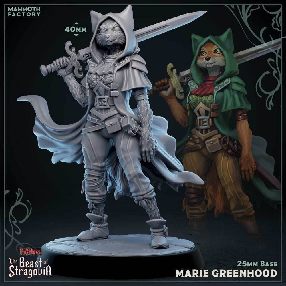 Marie Greenhood (Female Arcanaloth Rogue) - 