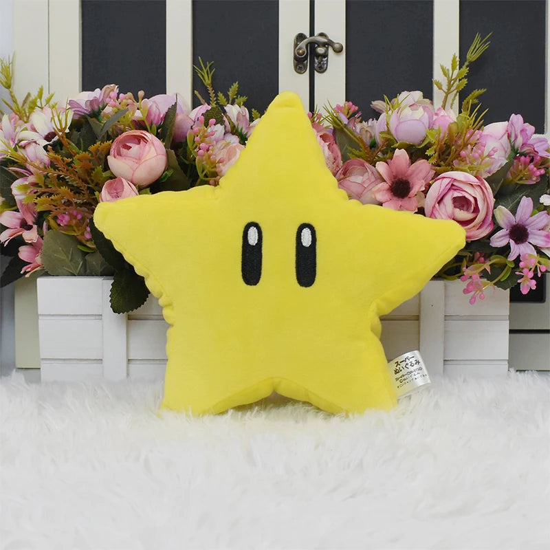 Mario Bros Ice Fire Flower Anime Figure Soft Plush Toy Cute Koopa Troopa Boo Red Toad Peluche Dolls Gift