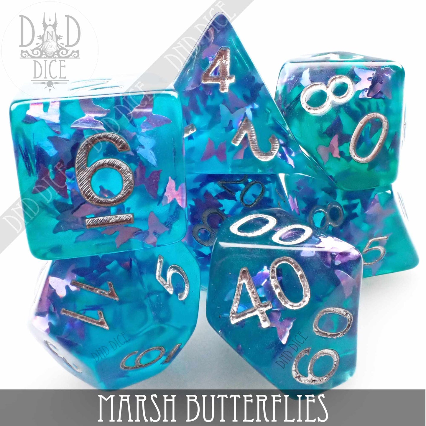 Marsh Butterflies Dice Set