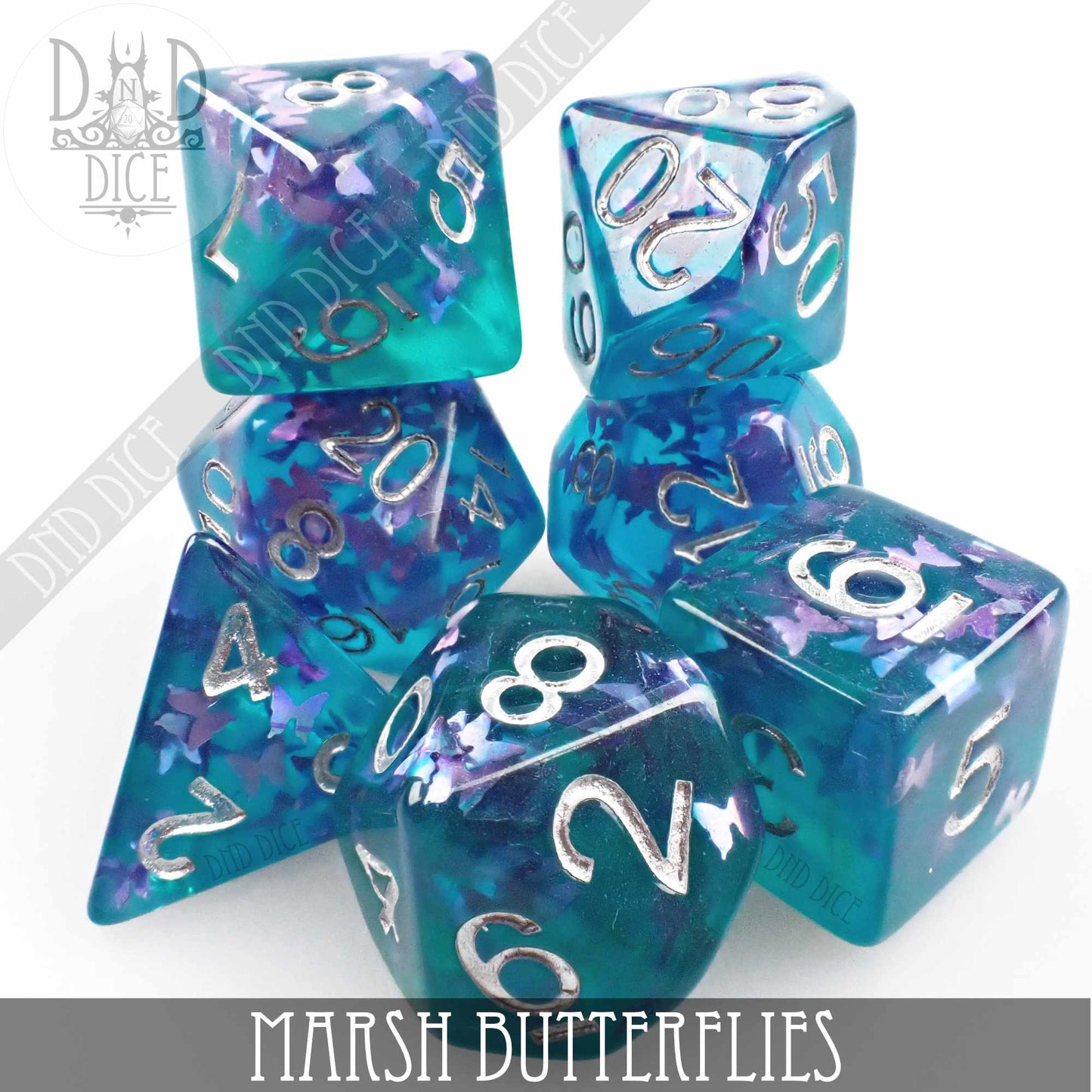 Marsh Butterflies Dice Set