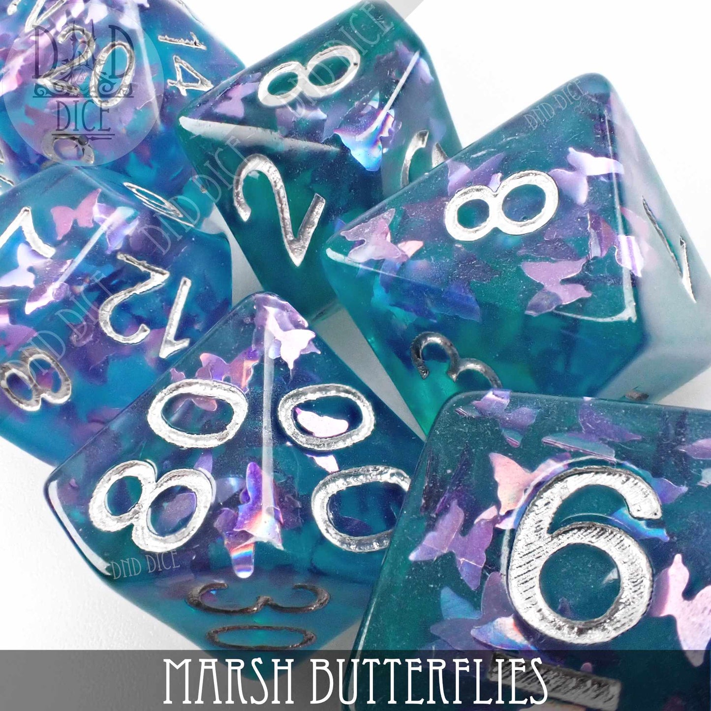 Marsh Butterflies Dice Set