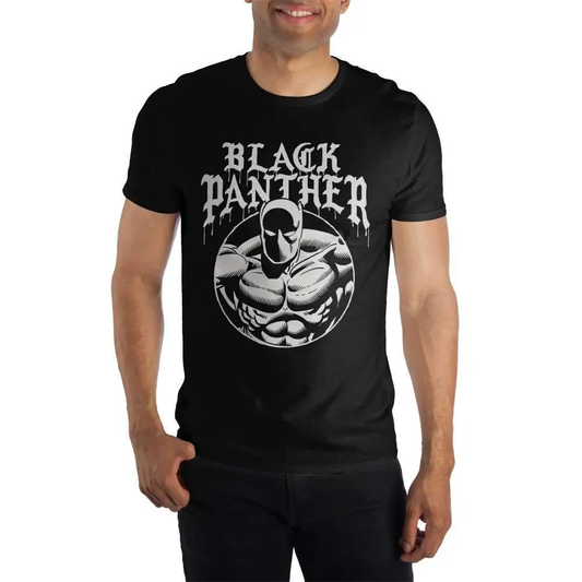 Marvel Comics Black Panther Men's Black T-Shirt Tee Shirt