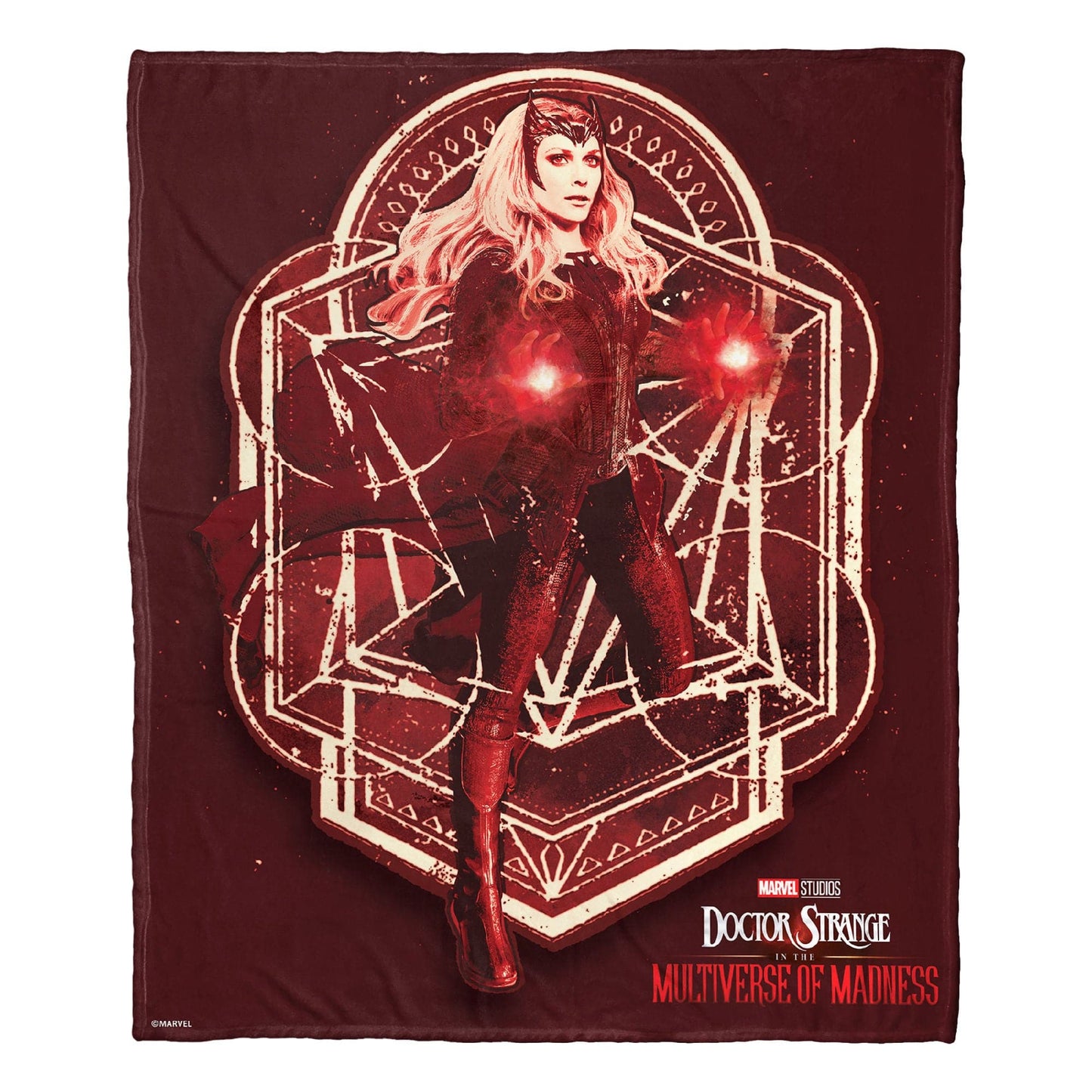 Marvel's Dr. Strange in the Multiverse of Madness Silk Touch Throw Blanket, 50" x 60", Red Scarlett