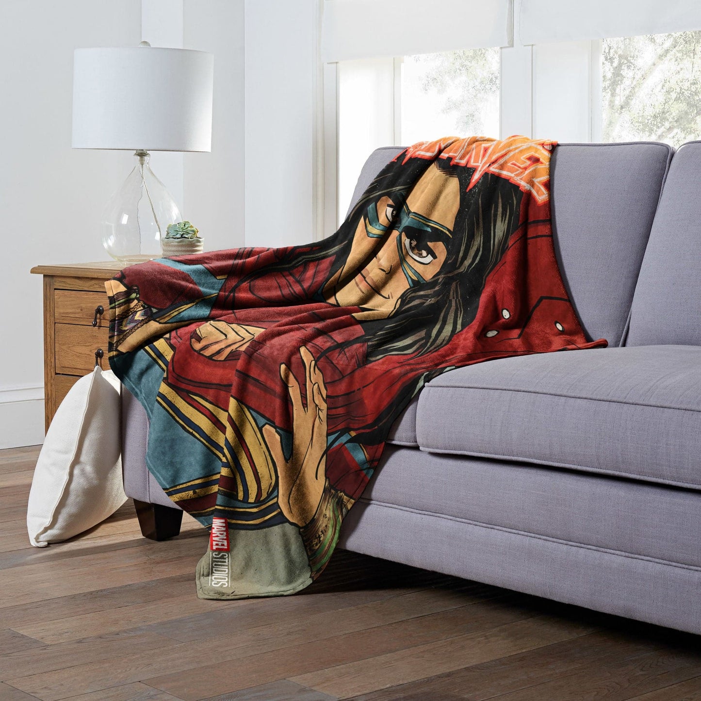 Marvel's Ms. Marvel Silk Touch Throw Blanket, 50" x 60", Presenting Ms Marvel