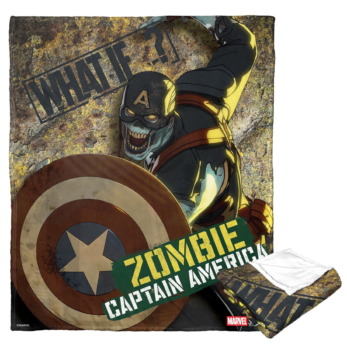 Marvel's What if…? Silk Touch Throw Blanket, 50" x 60", Captain Undead