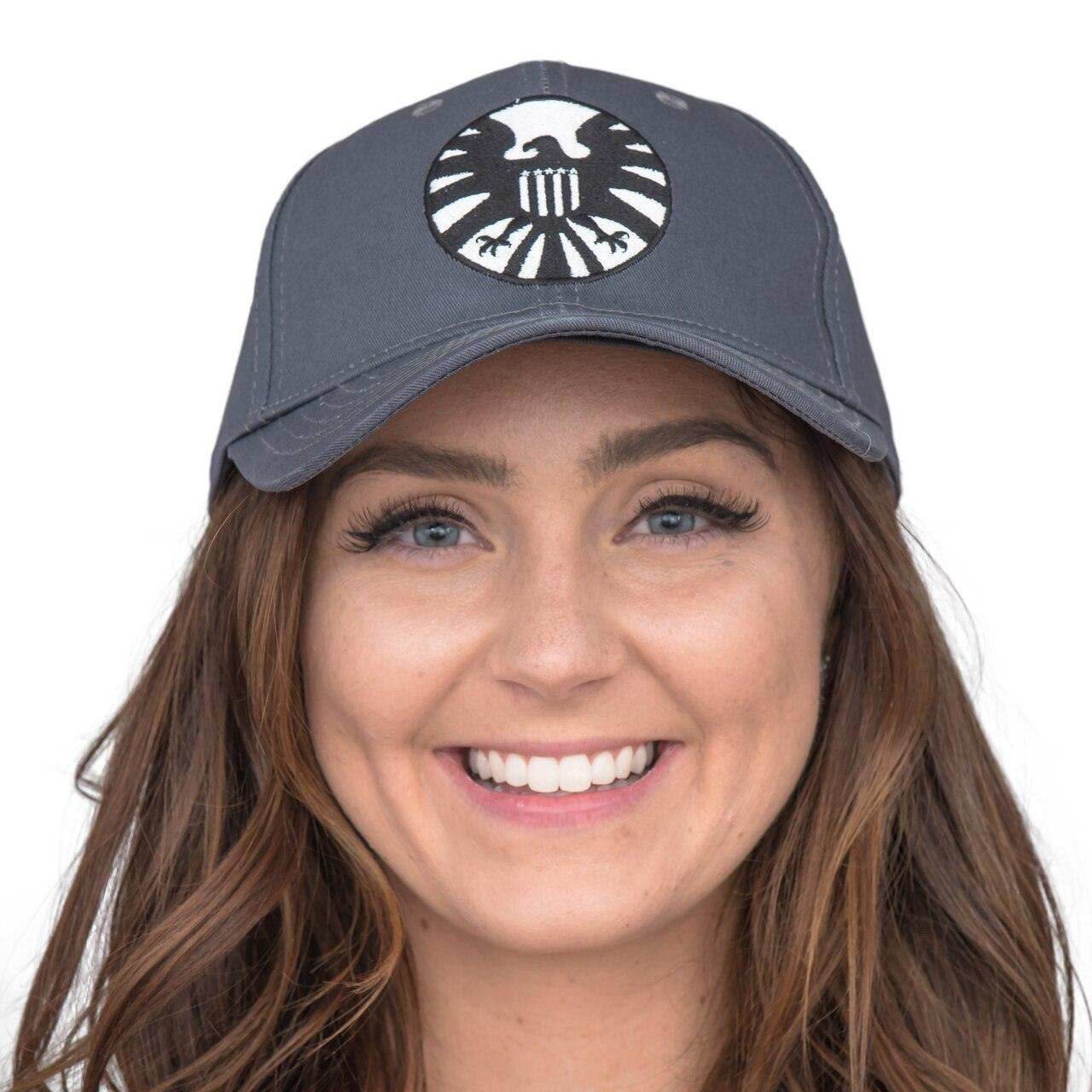 Marvel Shield Cosplay Carol Danvers Captain Adjustable Snapback Baseball Cap Hat - 