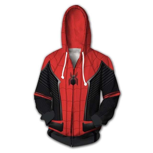 Marvel Superhero Flash Movie Endgame 3D Print Hoodies Sweatshirt Captain America Zipper Coat Jacket Men Women Cosplay Costume