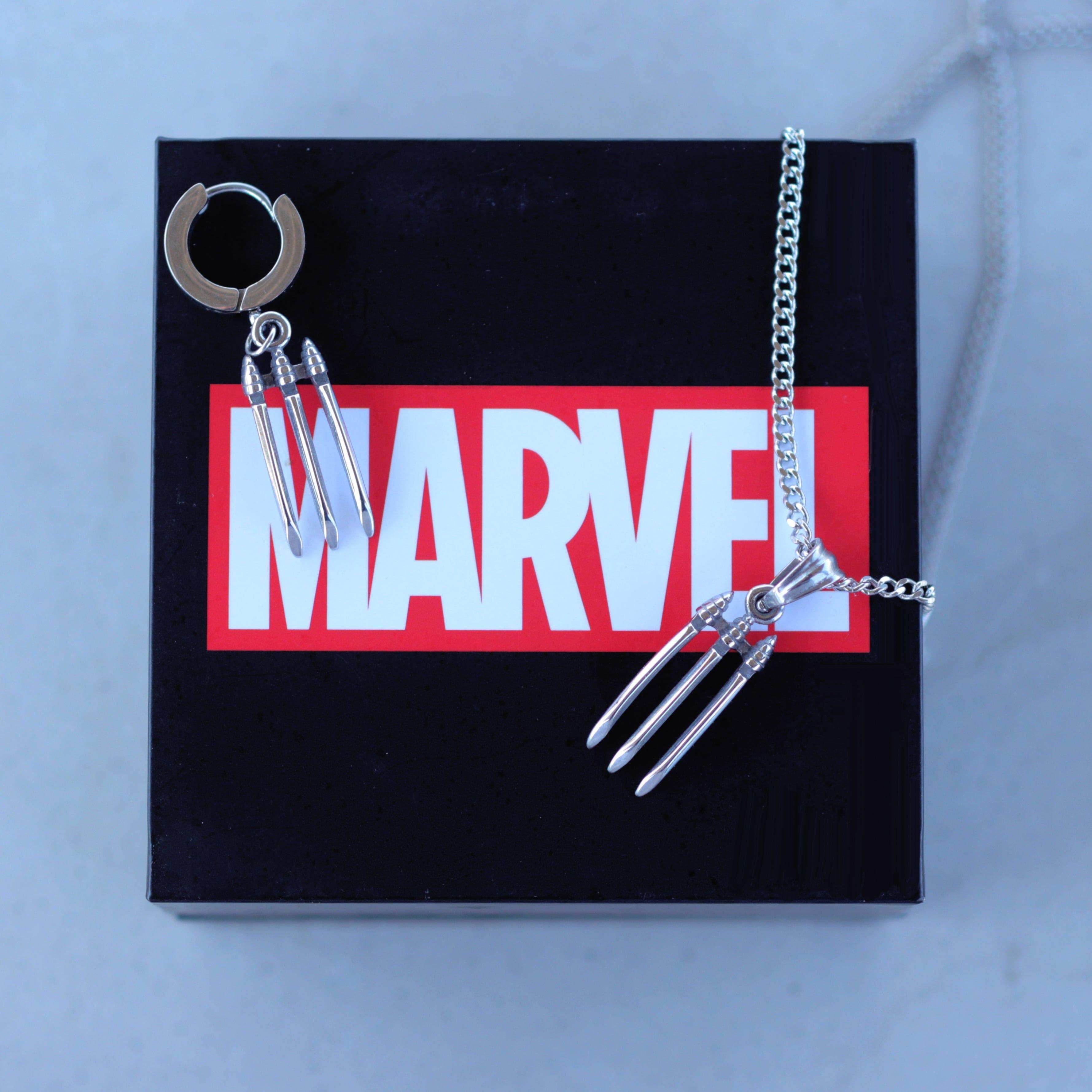 Marvel™ Wolverine Claw Necklace - Chrome