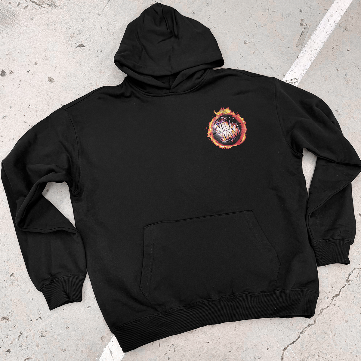Kick-Ass 'NB4 Jam' 1994 Fireball Black Hoodie