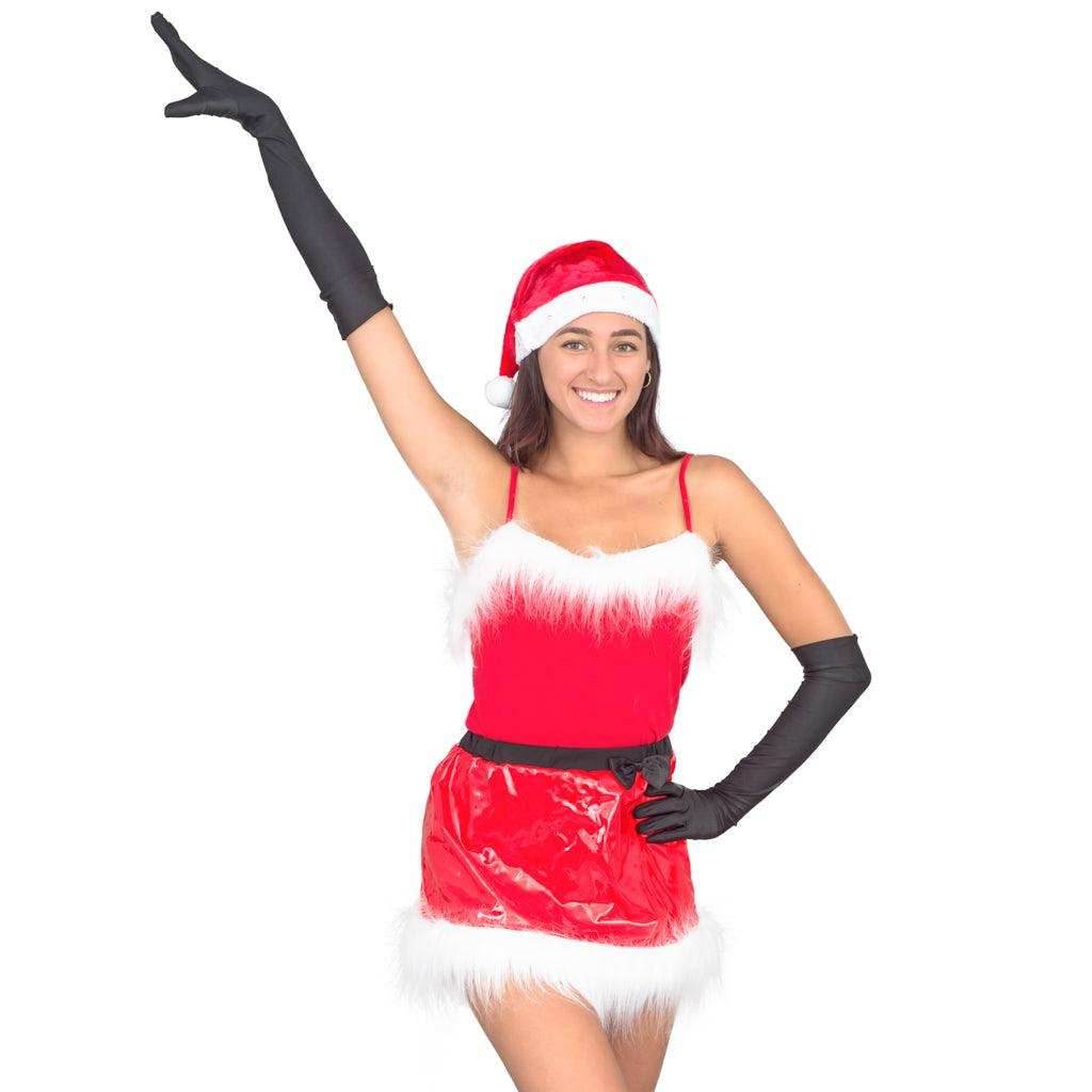 Mean Girls Jingle Bell Santa Claus Halloween Costume Set - S