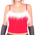 Mean Girls Jingle Bell Santa Claus Halloween Costume Set - S