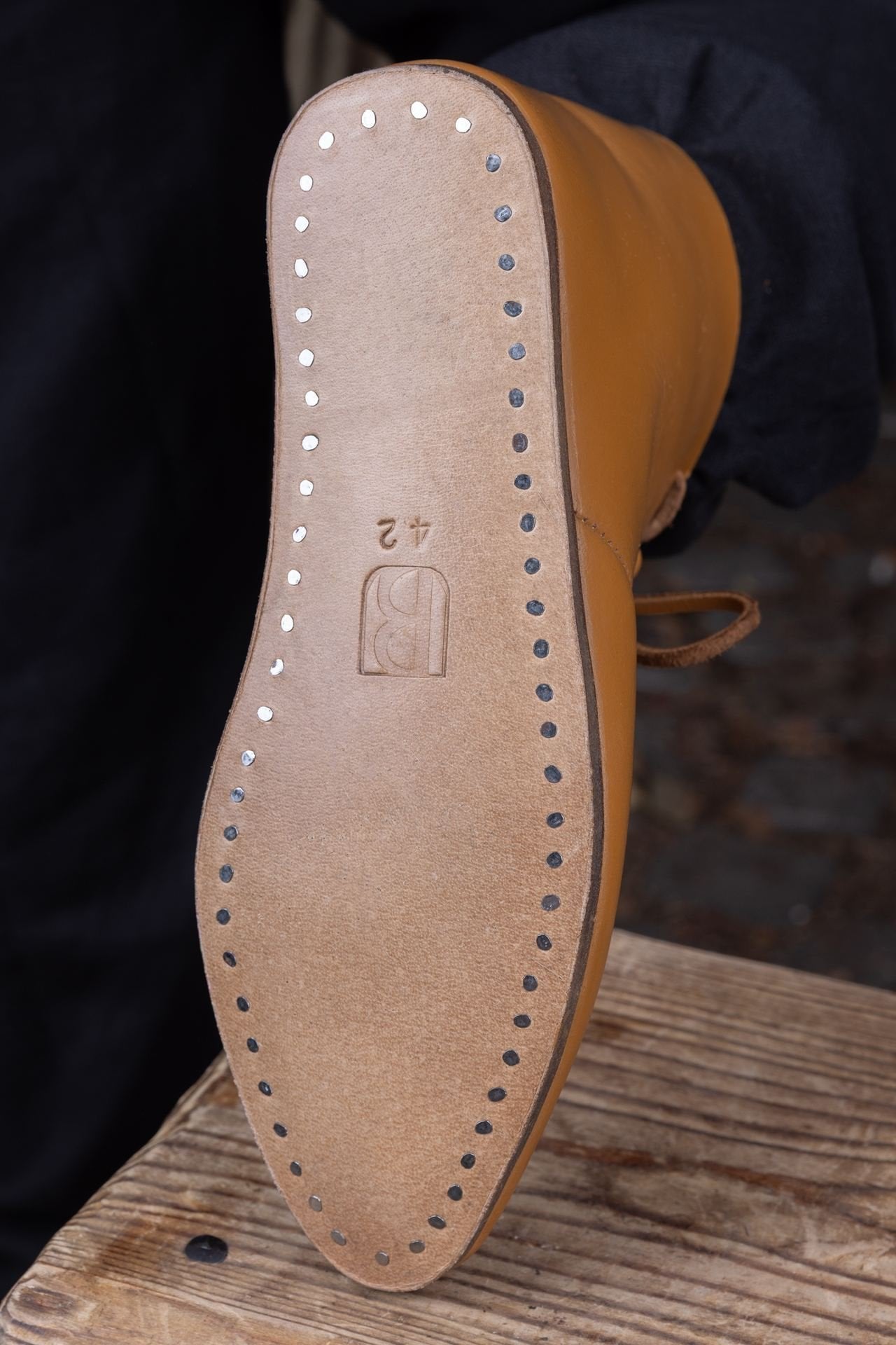 Medieval Half Boots Landolf Light Brown