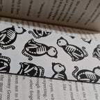Medieval Cat Skeleton Bookmark Paper Keepsake for Readers