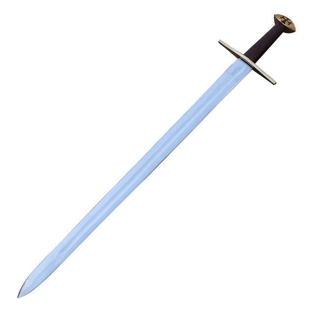 Medieval European Functional Full Tang Knightly Arming Sword with Templar Cross