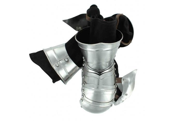 Medieval Knights Forged Mitten Cuff Gauntlet Set