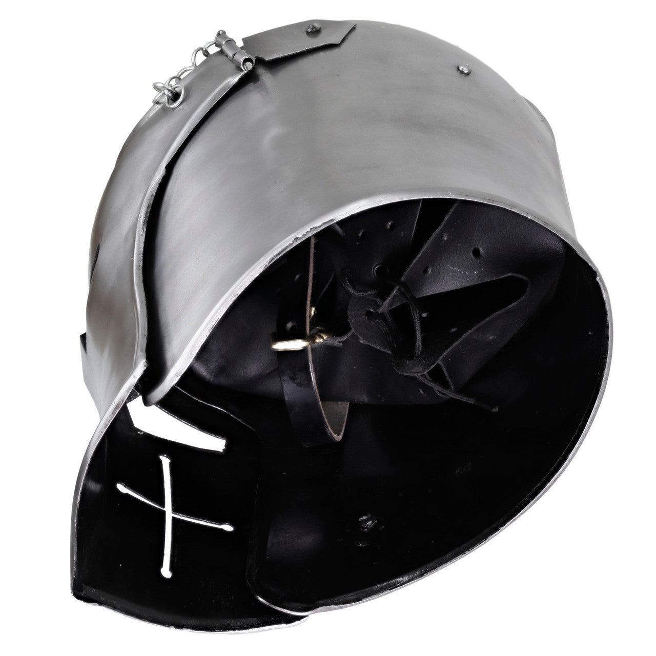 Medieval Marvel Italian Inspired Visored Barbuta Helmet cast night sight 3 times per Week