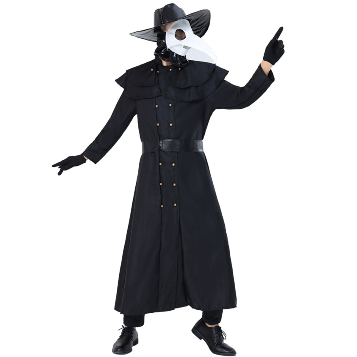 Medieval Steampunk Style Plague Doctor Costume Beak Crow Long Beak Mask Costume