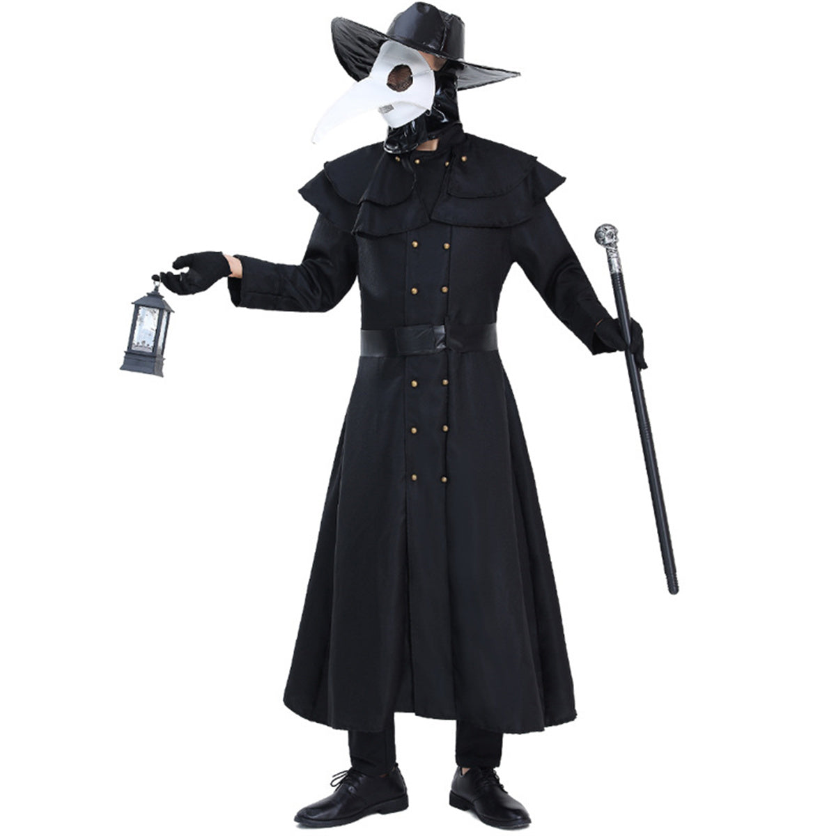 Medieval Steampunk Style Plague Doctor Costume Beak Crow Long Beak Mask Costume