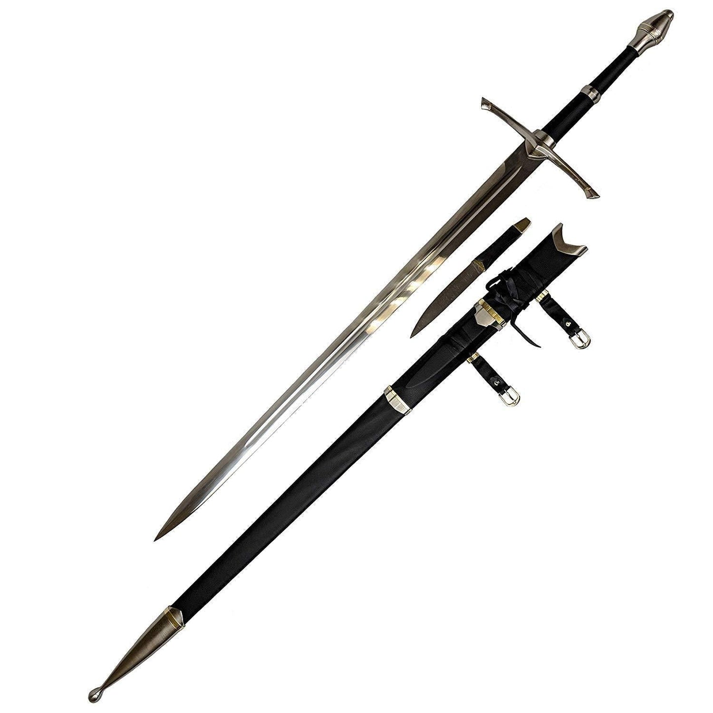 Medieval Strider Sword with Knife In The Scabbard