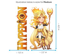 Hyperion Sticker and Magnet - Lord of Light Mythkins™ – Titan God of Light | Waterproof & UV-Proof - Sticker / Medium