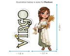 Virgo Sticker and Magnet - the Harvest Maiden Horoskins™ – Zodiac Earth Sign | Waterproof & UV-Proof - Sticker / Medium