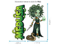 Medusa Sticker and Magnet – Serpent-Haired Gorgon Mythkins™ | Waterproof & UV-Proof - Sticker / Mini