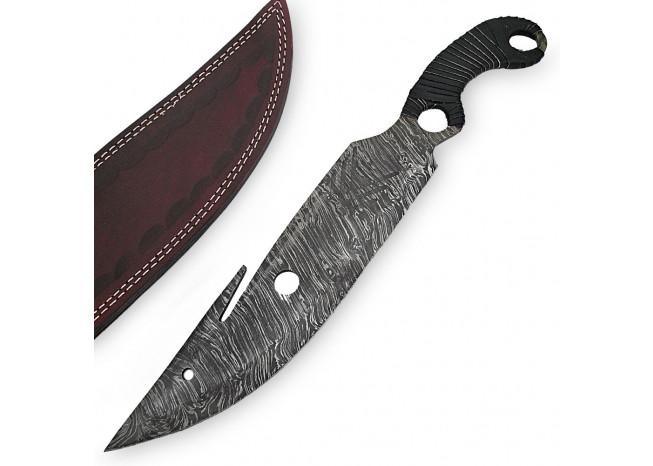 Melee Hunter Damascus Steel Fixed Blade Knife