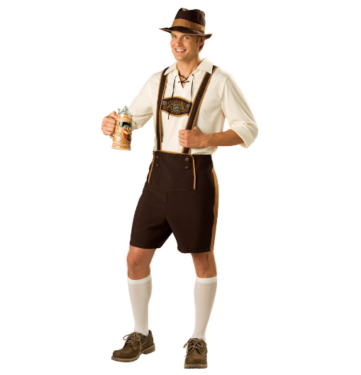 Men's German Bavarian Oktoberfest Costume Set for Halloween